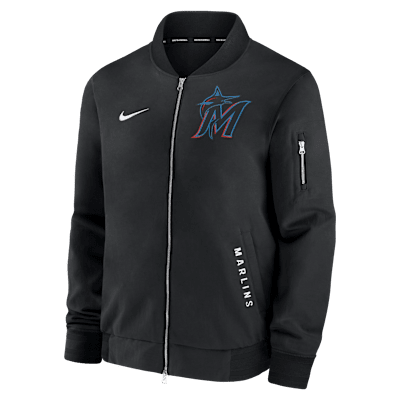Miami Marlins Authentic Collection Dugout Men's Nike MLB Full-Zip